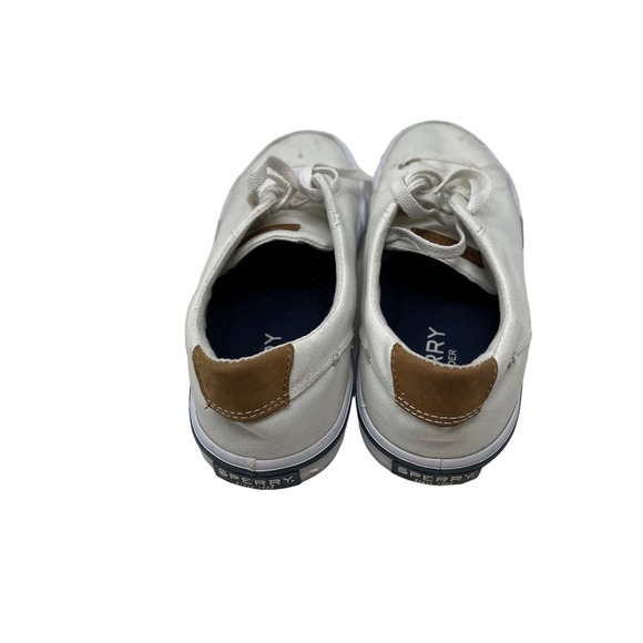 Sperry Striper II Llt White Canvas Mens 10.5 - Picture 6 of 8